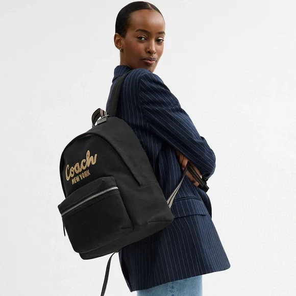 COACH Cargo Canvas Backpack ~NWT~ CAM76 Black - Picture 7 of 8